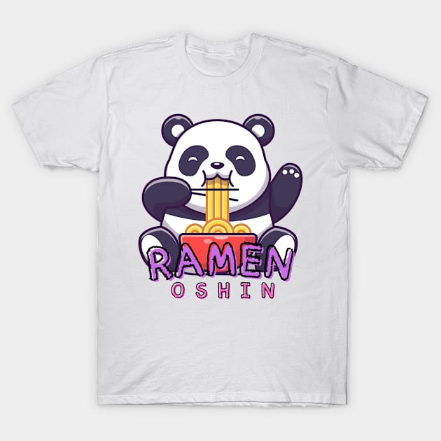 Cute Panda T-Shirt by WPAP 